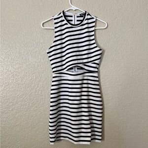 Express Striped Cut Out Dress SMALL